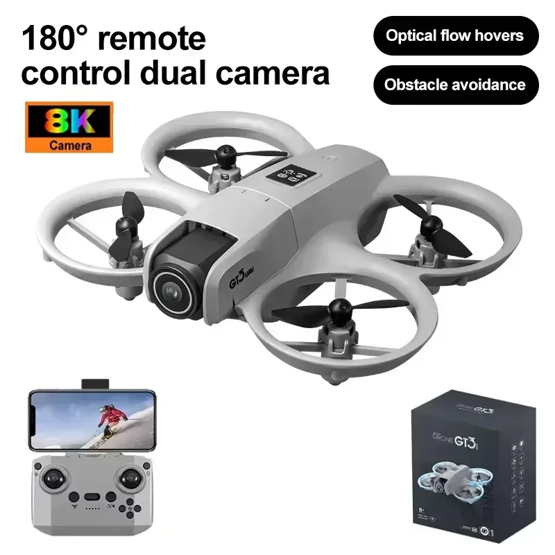 GT3 Mini Drone 5G 8K GPS Professional HD Aerial Photography Dynamic Lighting Remote Control Aircraft Optical Flow Quadcopter Toy - 画像 (13)