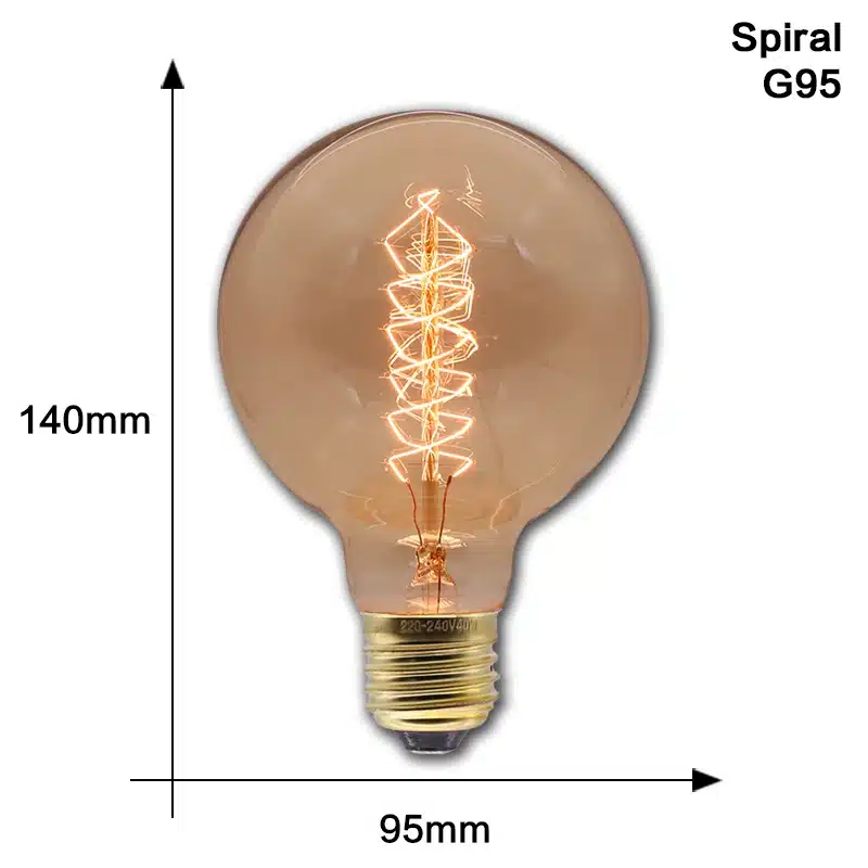 Retro Edison Bulb Lamps E27 40W 220V 110V Bedroom Industrial Loft Vintage Light Bulb For Home Decor T45 A19 ST64 G80 G95 Lamp - 画像 (12)