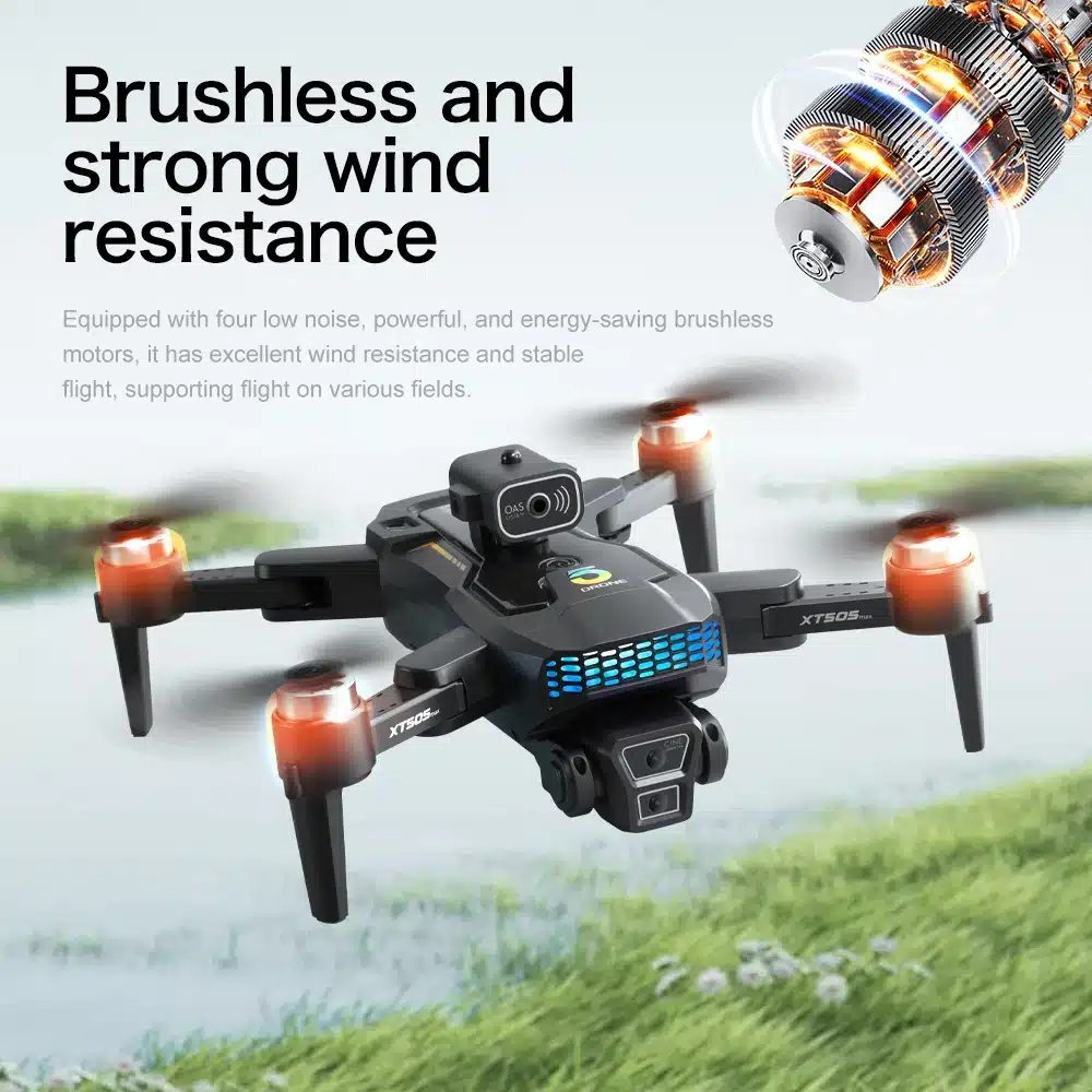 XT505 GPS 8K Camera Drone Brushless Motor Quadcopter Racing Drones 1.2Km 20Mins Follow Optical Flow Positioning Helicopter Toys - 画像 (2)