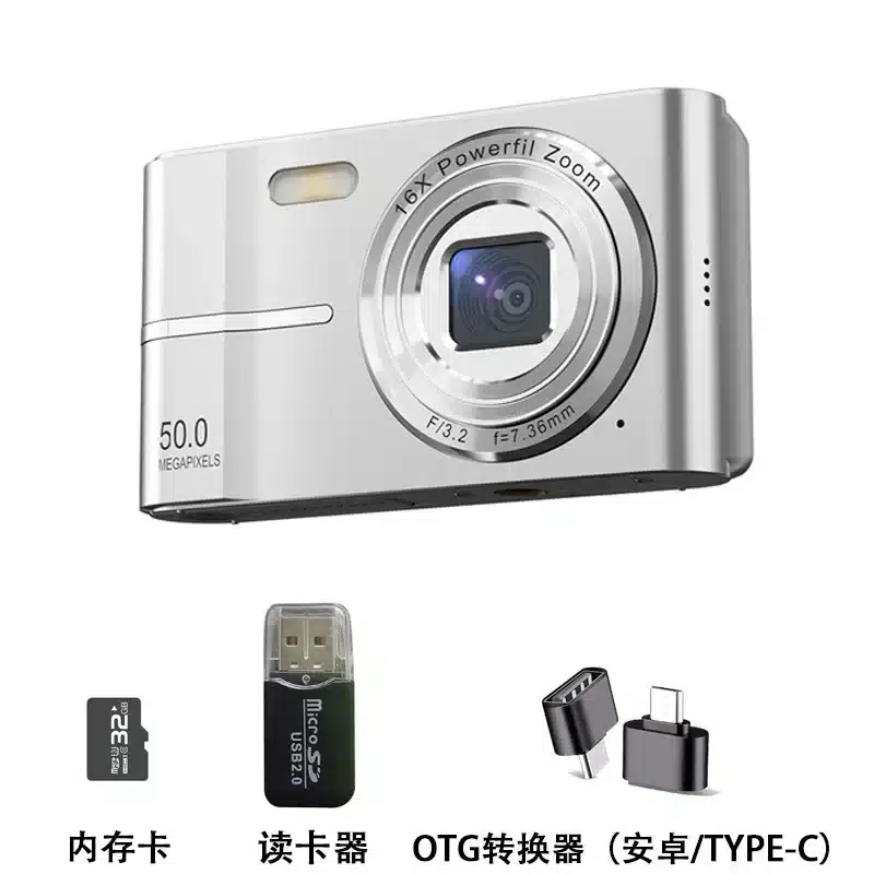 Xiaomi 4K Digital Camera 50MP 16X Student Camera Outdoor Anti-Shake Digital Video Camera Flash Video Recorder Small Video Camera - 画像 (8)