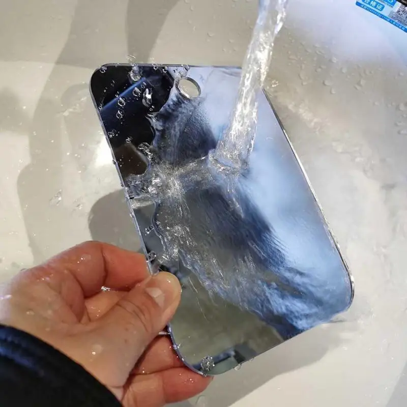 1Pcs Acrylic Mirror with Wall Suction Shower Mirror Suitable for Men Shaving Women Makeup Portable Travel Bathroom Accessories - 画像 (4)