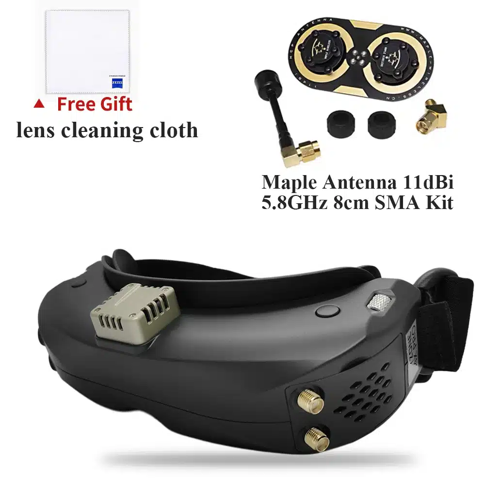 Skyzone SKY04O PRO 1280x720 OLED FPV GOGGLES 720P 60FPS 5.8Ghz 48CH Steadyview DVR Head Tracker for RC Drone Airplane - 画像 (10)