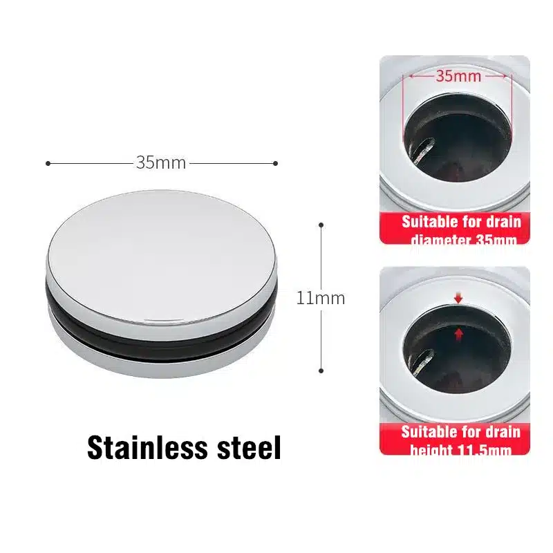 Copper Pop-Up Bounce Core Aperture 34-40mm Basin Drain Filter Hair Catcher Sink Strainer Bathtub Stopper Bath Plug Bathroom Tool - 画像 (8)