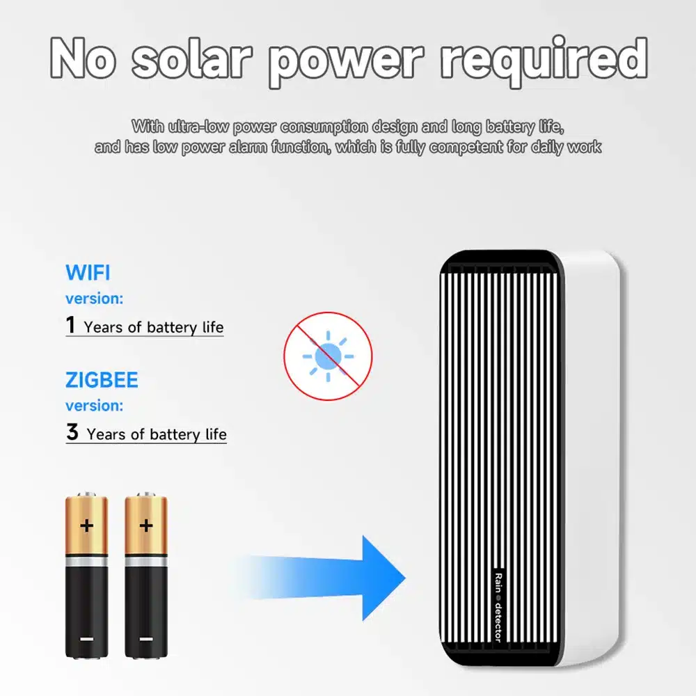 Tuya ZigBee Rain Sensor Tuya Rain Detection Sensor Smart Home Real-time APP Notifications Home Automation Smart Life Devices - 画像 (6)