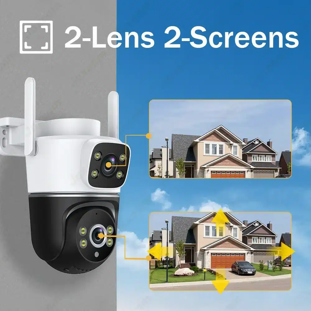 5K 10MP Tuya Intelligent Camera Pan Tilt Version Monitoring Home Mobile Phone Remote Wireless Network Camera 360 Panoramic View - 画像 (2)