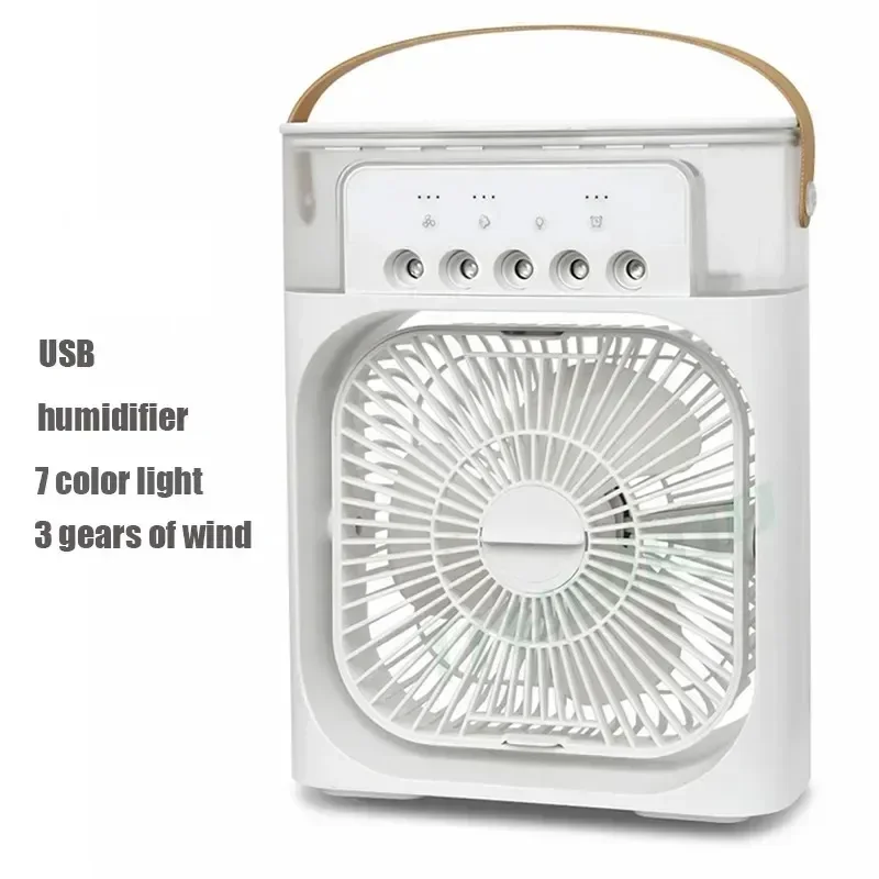 Portable Humidifier Fan AIr Conditioner Household Small Air Cooler Hydrocooling Portable Air Adjustment For Office 3 Speed Fan - 画像 (7)
