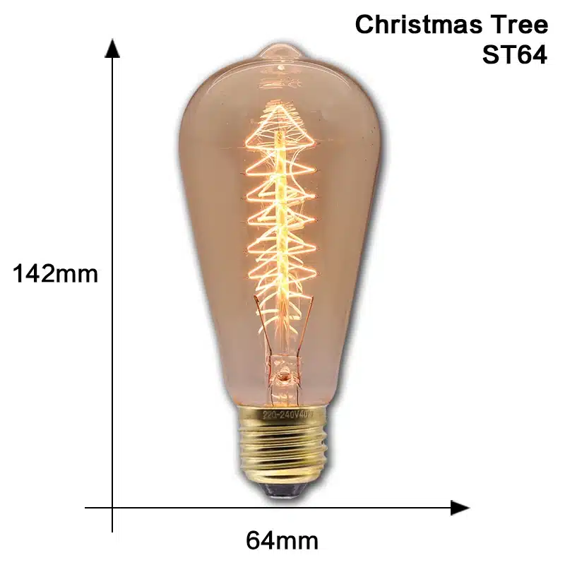 Retro Edison Bulb Lamps E27 40W 220V 110V Bedroom Industrial Loft Vintage Light Bulb For Home Decor T45 A19 ST64 G80 G95 Lamp - 画像 (19)