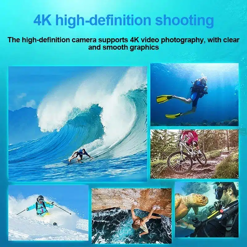 Ultra HD 4K Action Camera 1080P/30FPS 2.0 inch Screen WiFi Remote Control Mini Cameras Waterproof DV Helmet Go Sport Camera Pro - 画像 (6)