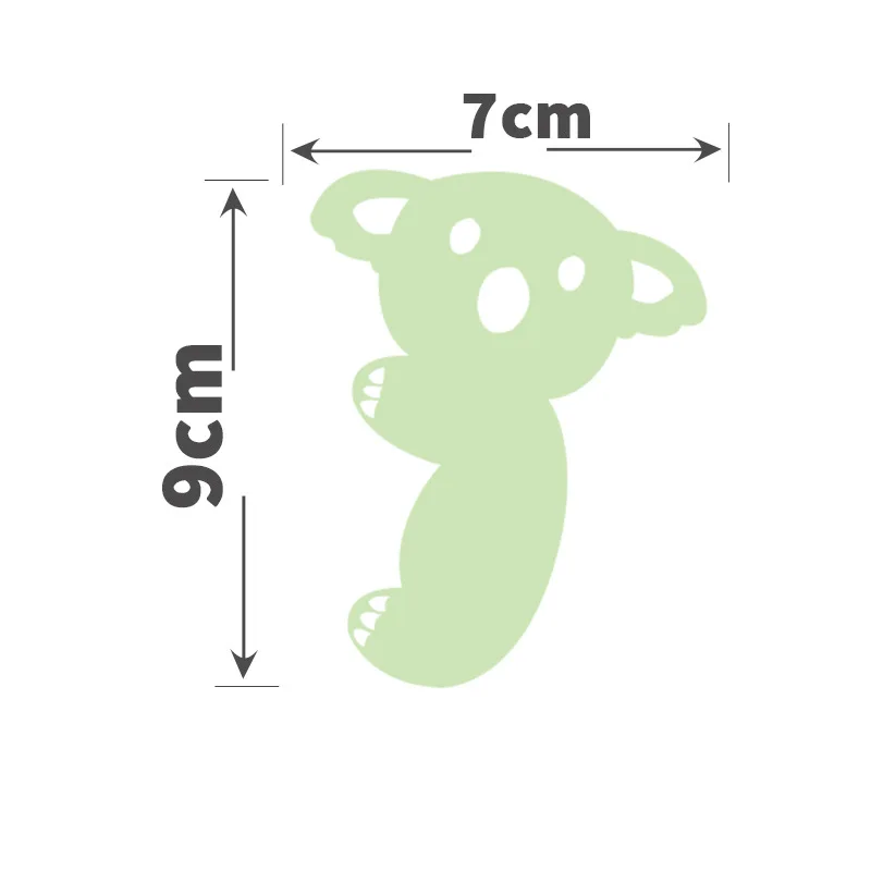 Green Fluorescent Fairy Moon Stars Kid Home Hint Decoration Toys Luminous Paint Cartoon Switch Wall Sticker Glow In The Dark Cat - 画像 (20)