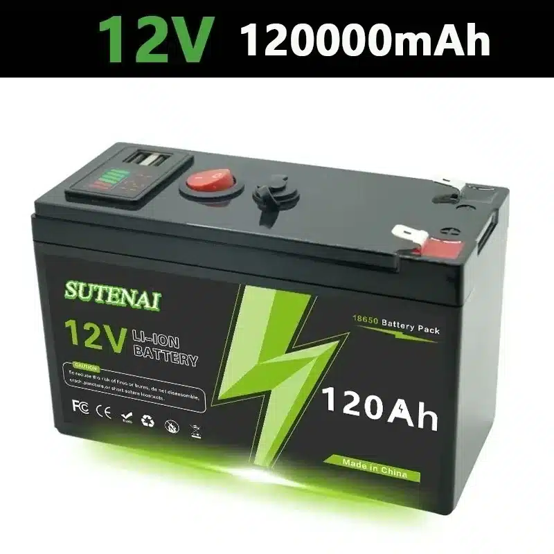 12V Lithium Battery 150Ah LiFePO4 4000+ Deep Cycles Built-in BMS,10-Year Lifetime,for UPS, Kayak Fish Finder, Solar Panel,Radio - 画像 (12)