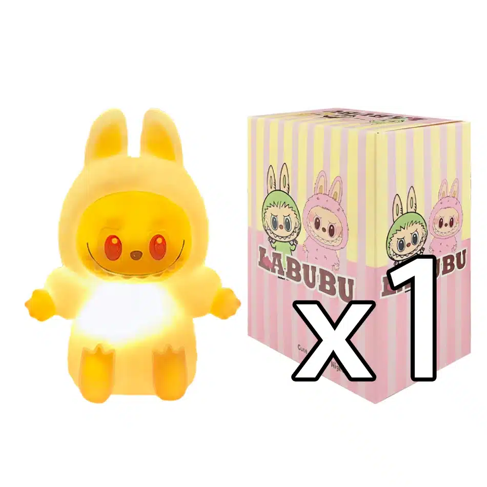 NEW 2025 【EU】 Labubu Night Light Cartoon Cute Children Toy Gift Diy Resin Car Labubu Model Soft Glow Bedside Companion for Sleep - 画像 (12)