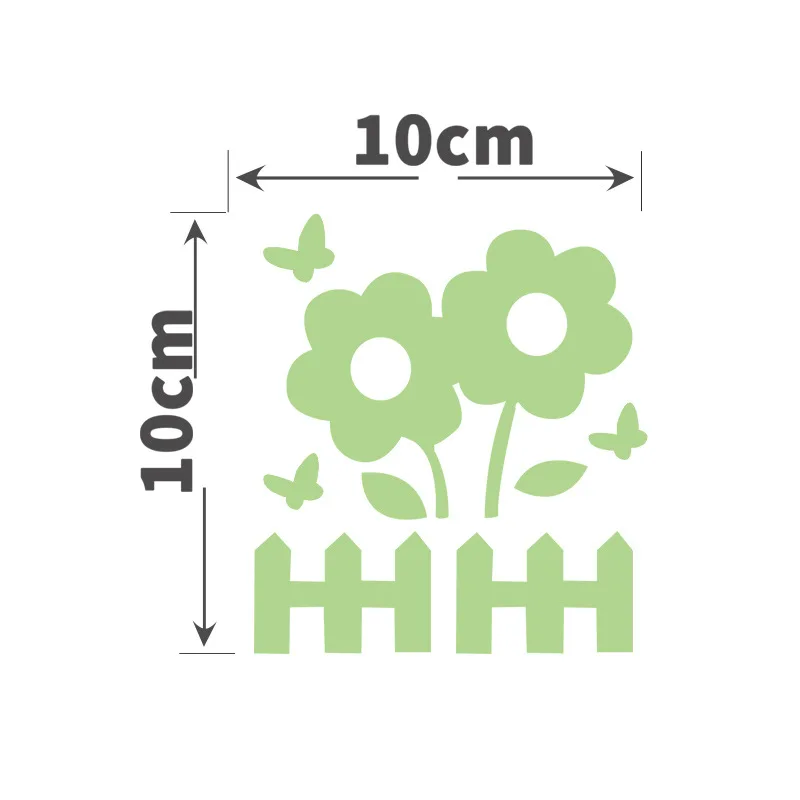 Green Fluorescent Fairy Moon Stars Kid Home Hint Decoration Toys Luminous Paint Cartoon Switch Wall Sticker Glow In The Dark Cat - 画像 (15)