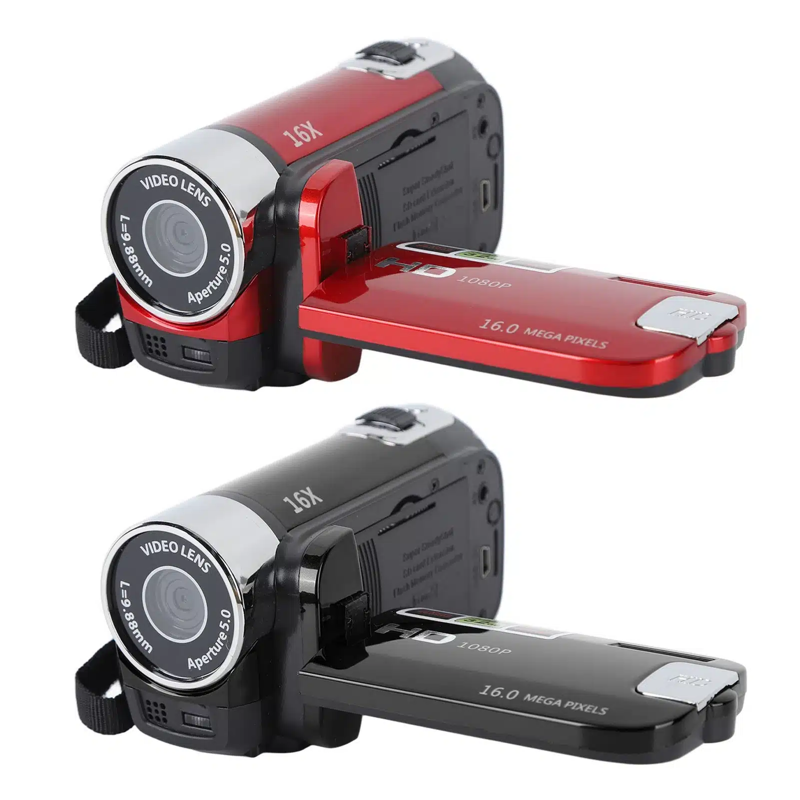 2.7in Camera 4K Camera Vlogging Camera 4K 48MP DV Camera 2.7in TFT Rotatable Screen 16x Digital Zoom Video Camera with USB Cable - 画像 (3)