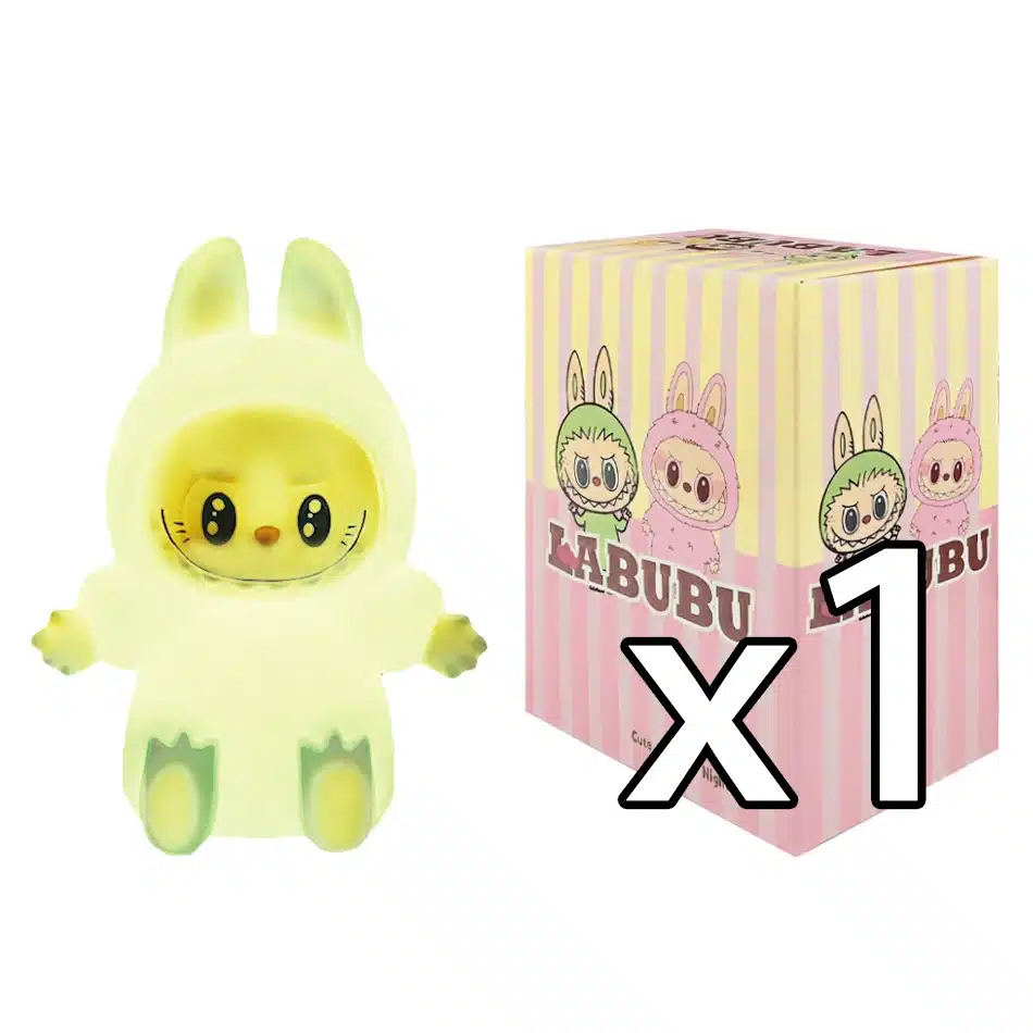 NEW 2025 【EU】 Labubu Night Light Cartoon Cute Children Toy Gift Diy Resin Car Labubu Model Soft Glow Bedside Companion for Sleep - 画像 (14)