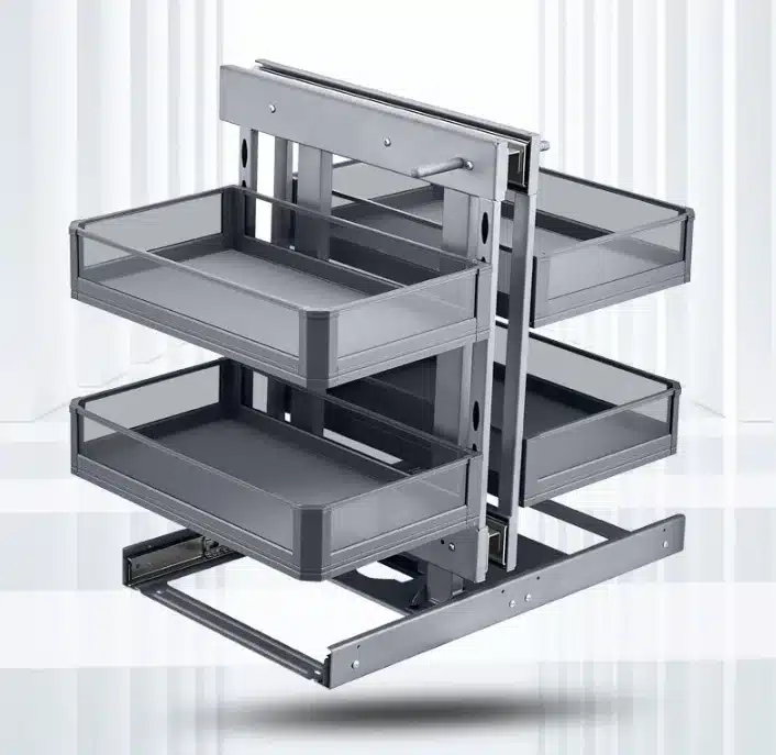 Multi Function Kitchen Cabinet Accessories Pull Out Magic Corner Drawer Basket Kitchen Storage Holder Kitchen Cabinet Storage - 画像 (6)