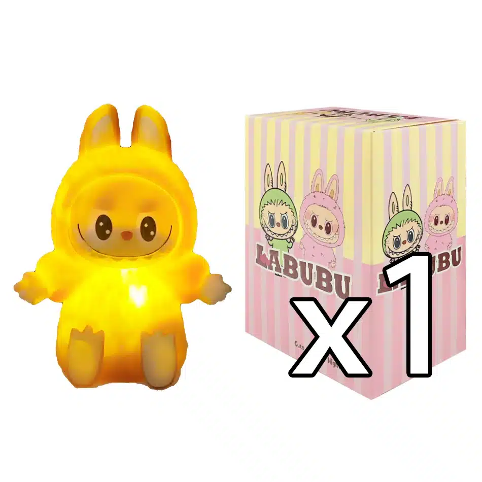 NEW 2025 【EU】 Labubu Night Light Cartoon Cute Children Toy Gift Diy Resin Car Labubu Model Soft Glow Bedside Companion for Sleep - 画像 (11)