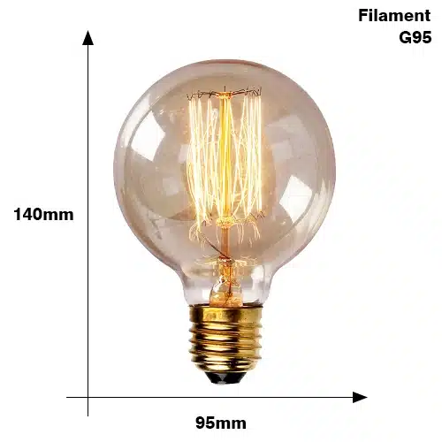 E27 Retro Edison Lamp Bulb AC 220V 40W ST64 G80 G95 G125 T225 Incandescent Lamp Dimmable Vintage Edison Light bulb - 画像 (20)