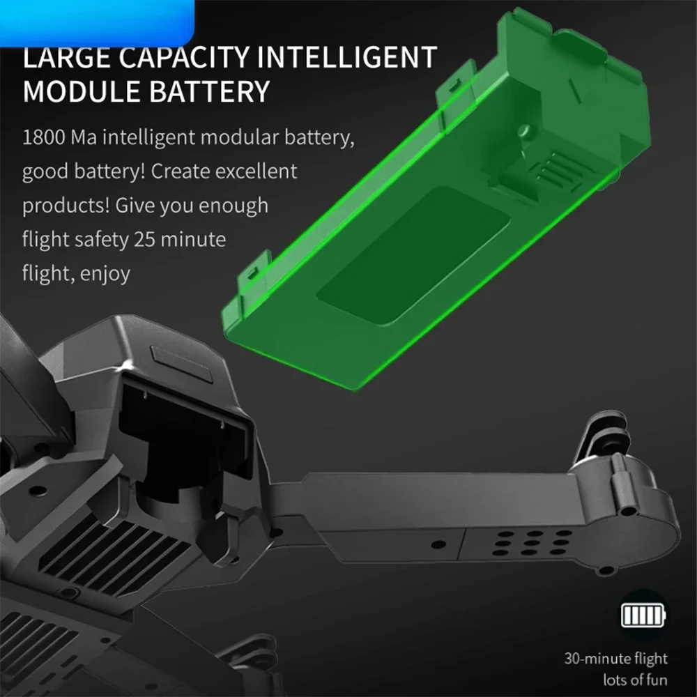 E99 Quadcopter Folding Drone Remote Control Handle Four Axis Aircraft HD Photography UAV Altitude Fixation - 画像 (6)