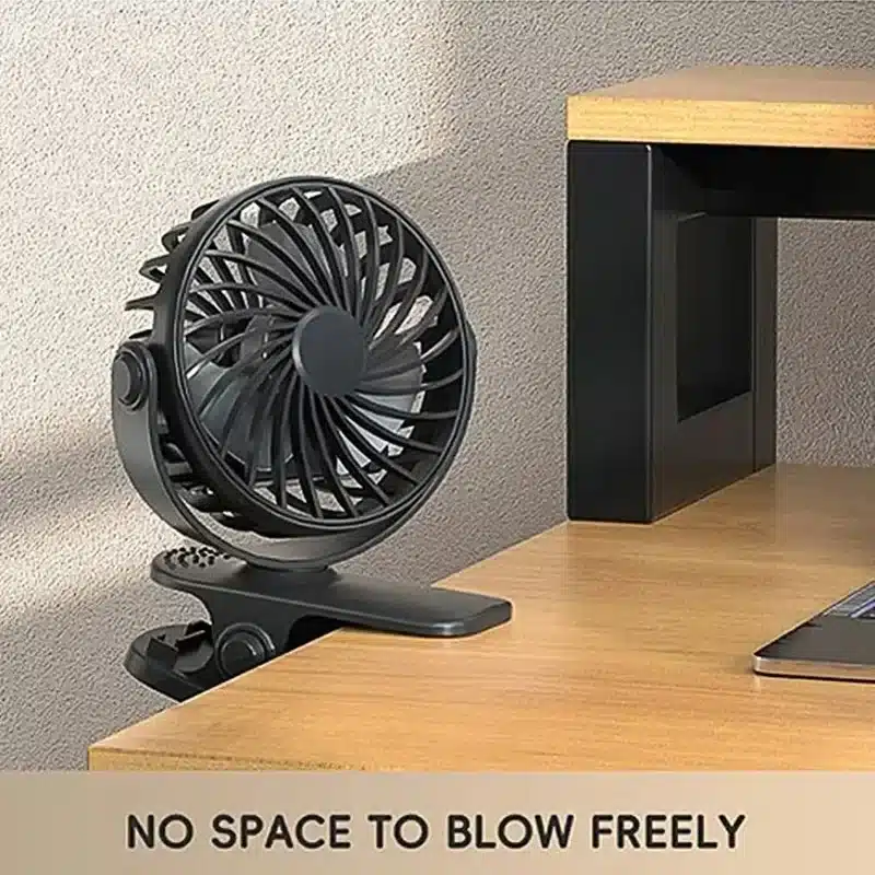 Rechargeable Portable Electric Fan 720° Rotating Hanging Clip Fan Night Light Air Cooler Outdoor Camping Small fans ventilador - 画像 (5)