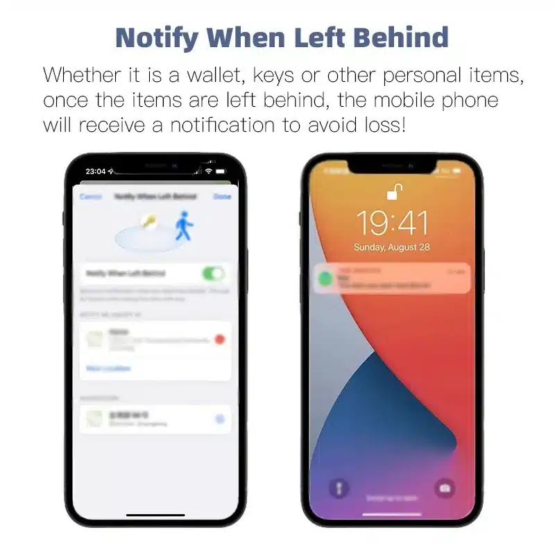 Mini Anti-Lost Tracking Device Bluetooth Works with Apple Find My APP Smart Tag Kid Pet GPS Tracker Alarm Reminder Positioner - 画像 (3)