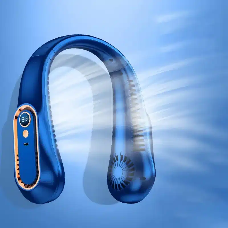 Xiaomi 8000mAh USB Hanging Neck Fan Portable Bladeless Mini Rechargeable Mute LED Digital Display Handheld Electric Air Cooler - 画像 (9)