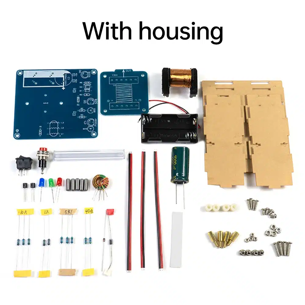 DIY Electronics Kit Electric Magnetic Transmitter Shooting Game Mini Voltage Converter Module Soldering Kits for Welding Learn - 画像 (8)