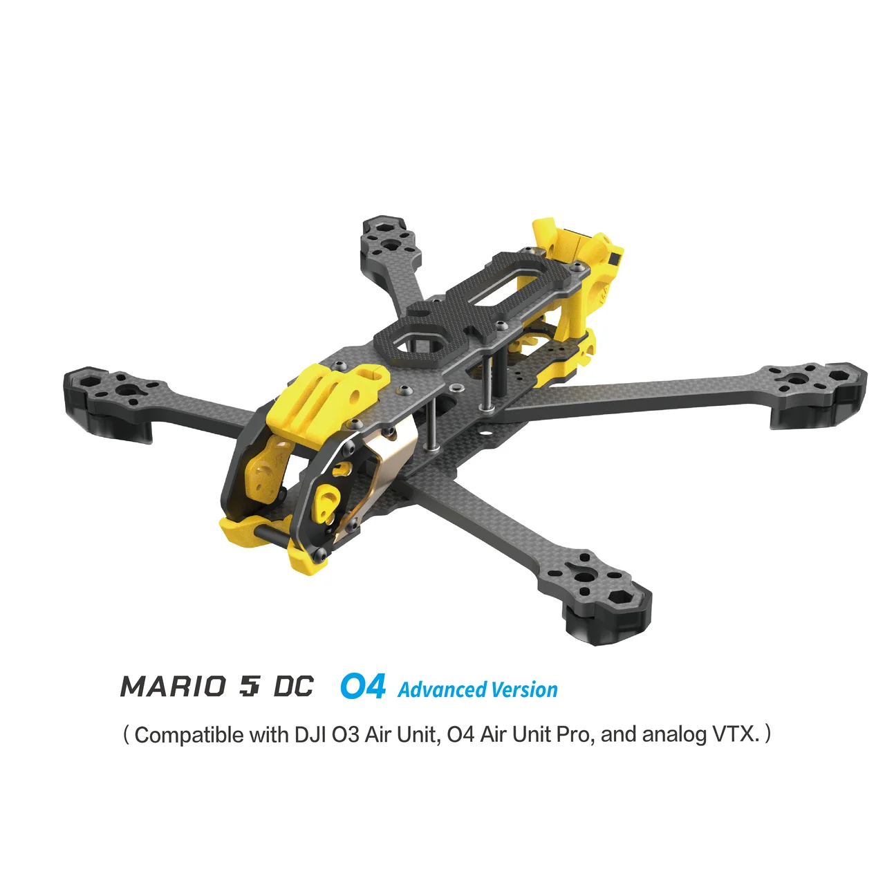 SpeedyBee Mario 5 O4 Frame Kit DC / XH Version with Carbon Fiber Plate FPV Freestyle RC Racing Drone - 画像 (4)