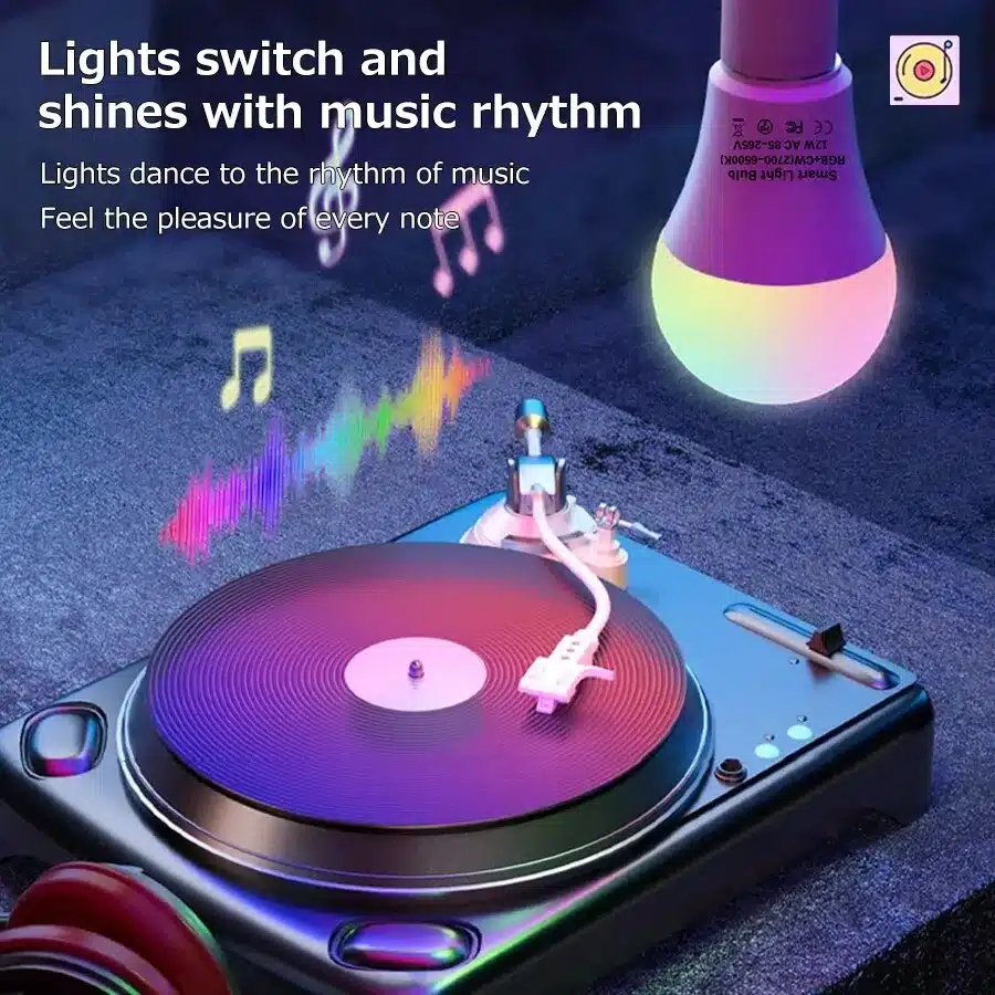 Tuya Bluetooth WiFi Smart Light Bulbs E27 LED Lamp RGB Smart Bulb 15W Smart Life APP Voice Control With Alexa Alice Google Home - 画像 (4)
