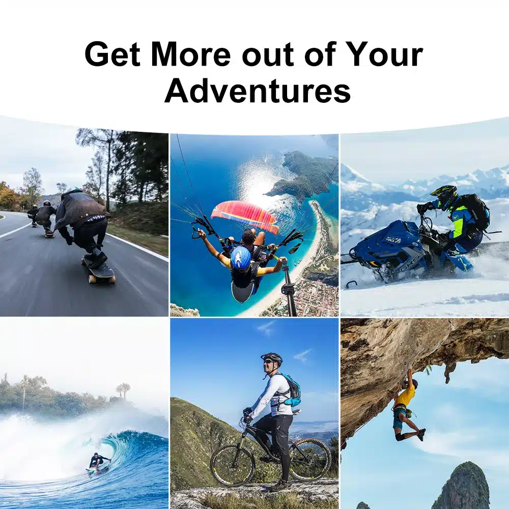 Action Camera Ultra HD 2.0 inch Screen Underwater Waterproof Helmet Video Recording Cameras Outdoor Cycling Mini Sport Cam - 画像 (5)