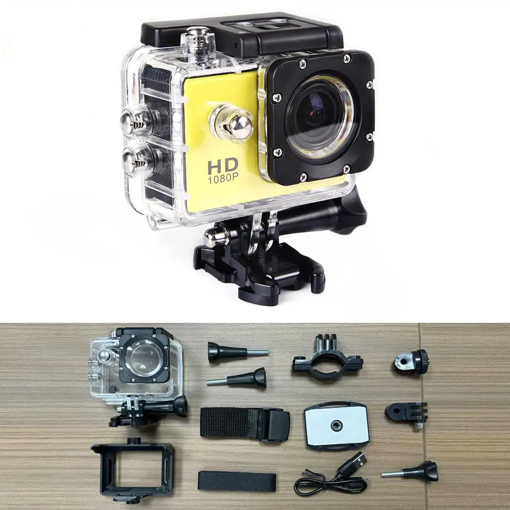 Underwater Waterproof Sports Camera Multifunctional Outdoor Riding Sports DV Skiing Diving Action Camera Video Camera For Helmet - 画像 (9)