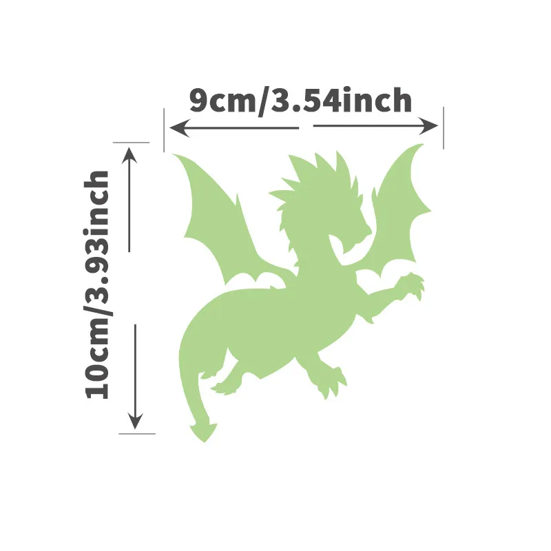 Green Fluorescent Fairy Moon Stars Kid Home Hint Decoration Toys Luminous Paint Cartoon Switch Wall Sticker Glow In The Dark Cat - 画像 (14)