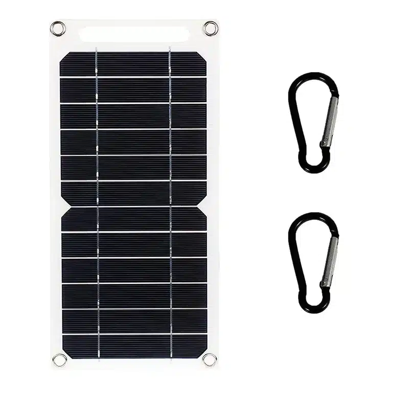 30W Solar Panel With USB Waterproof Outdoor Hiking And Camping Portable Battery Mobile Phone Charging Bank Charging Panel 6.8V - 画像 (7)