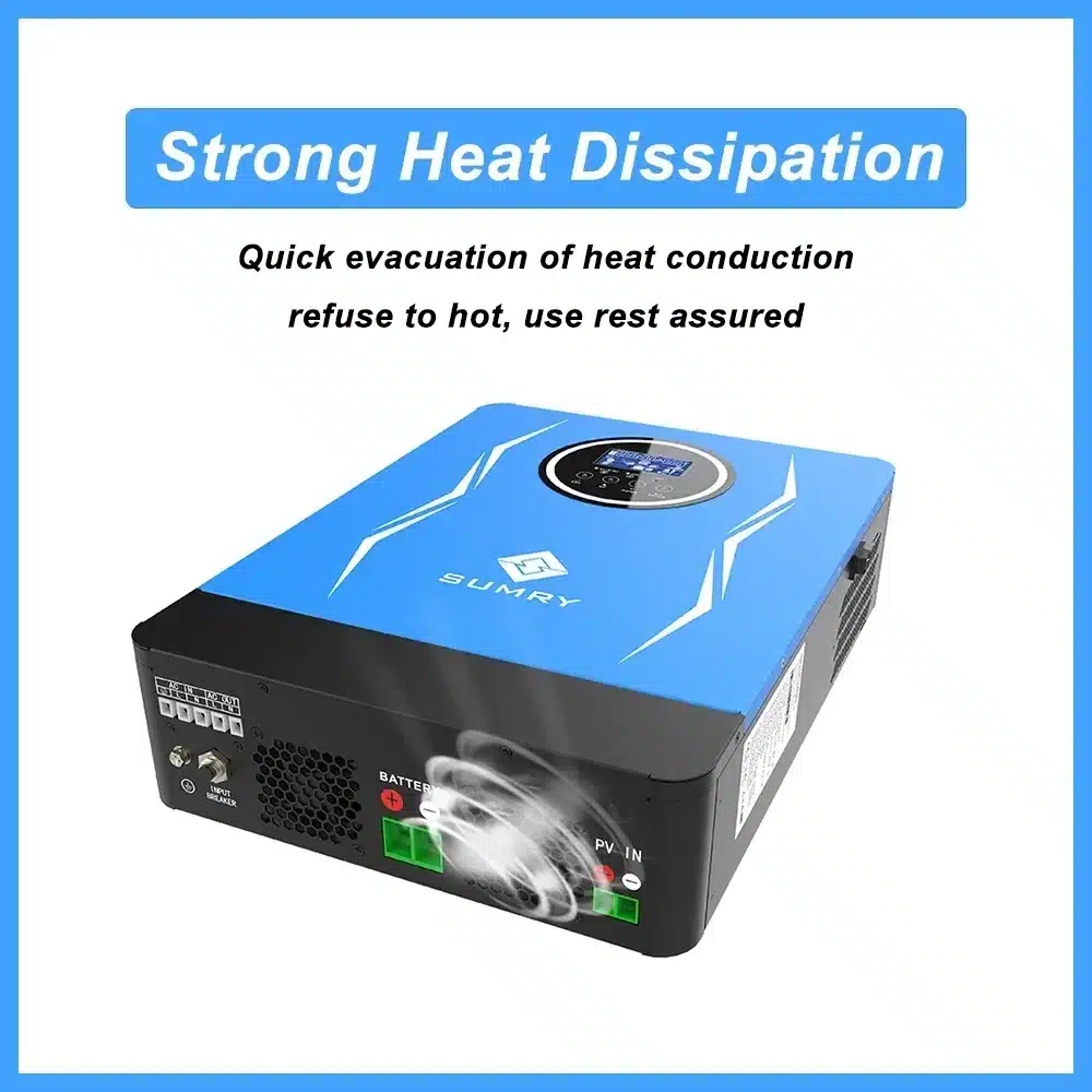 SUMRY SP Hybrid Inverter Off Grid 3.8kw 6.2kw 24/48VDC To 220VAC Solar Inverter MPPT Pure Sine Wave Power Inverter - 画像 (5)