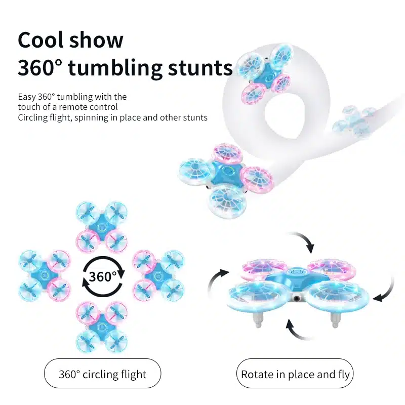 Mini Drone Ufo Quadcopter Dron Altitude Hold Remote Control Helicopters Aircraft Induction Obstacle Avoidance Toy Racing Drones - 画像 (6)