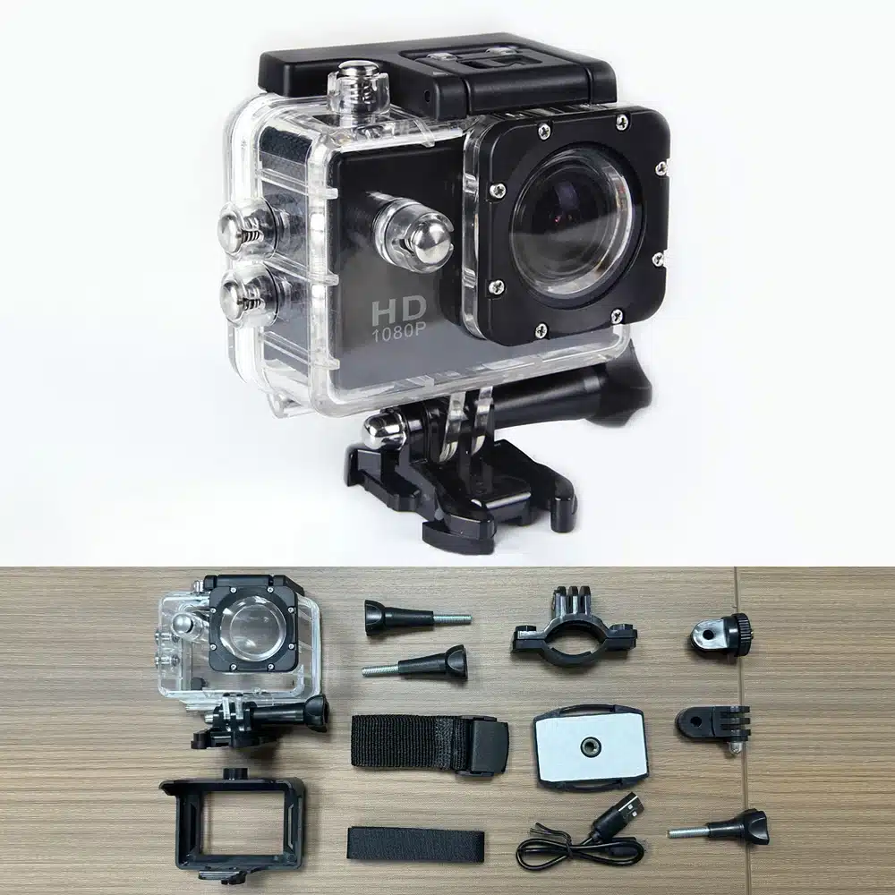 Underwater Waterproof Sports Camera Multifunctional Outdoor Riding Sports DV Skiing Diving Action Camera Video Camera For Helmet - 画像 (13)