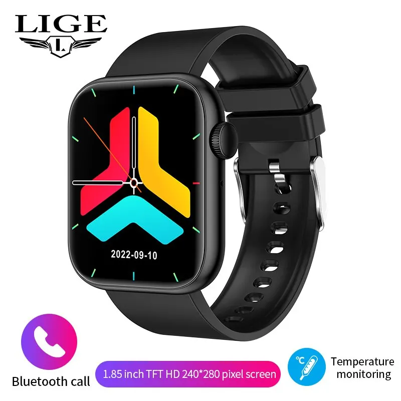 LIGE Smart Watch For Women Full Touch Screen Bluetooth Call Waterproof Watches Sport Fitness Tracker Smartwatch Lady Reloj Mujer - 画像 (8)