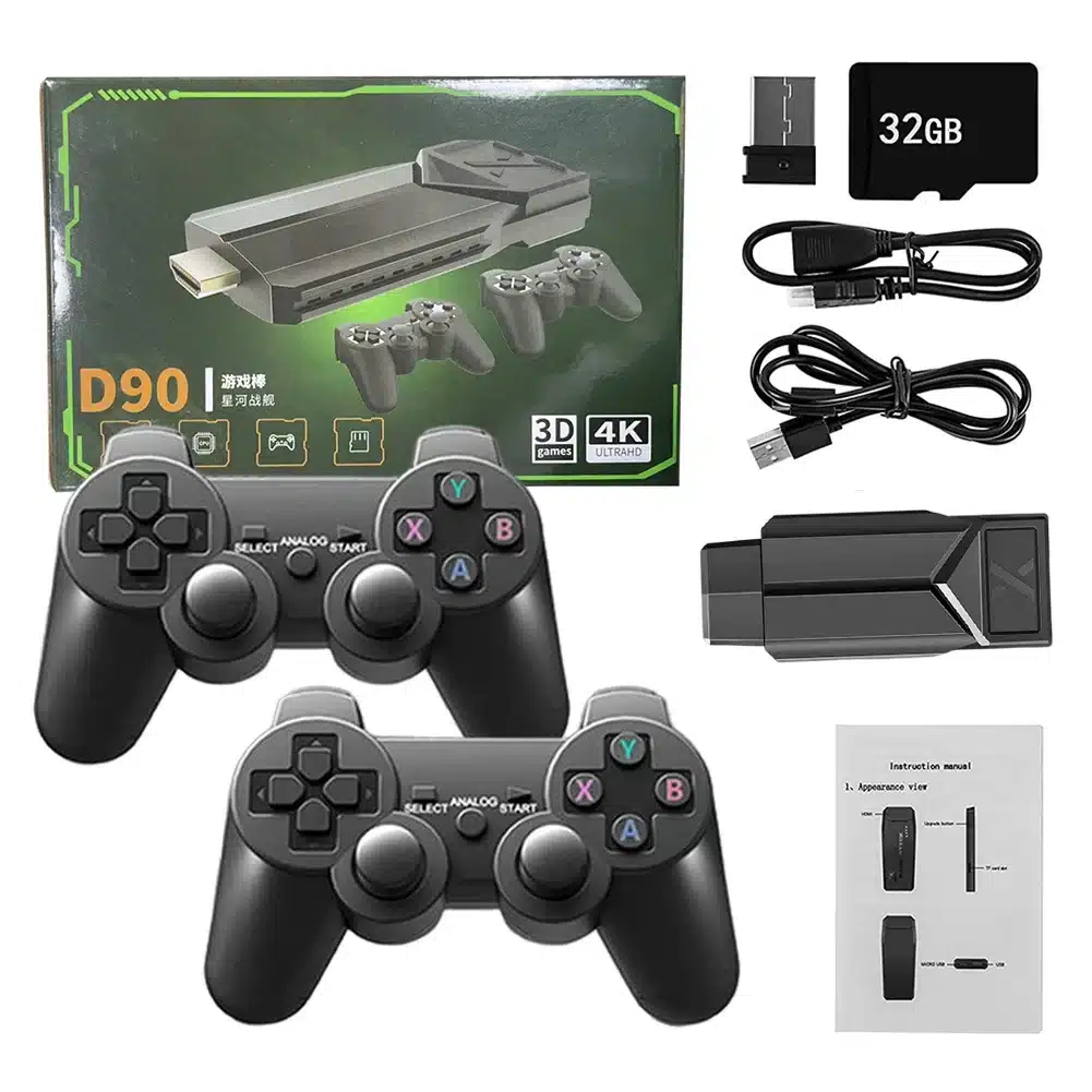 G90 2.4G HD Arcade Machine Game Machine Built-in 15000+ Games Super Console Support TF Card Extension for PS1 TV Game - 画像 (2)