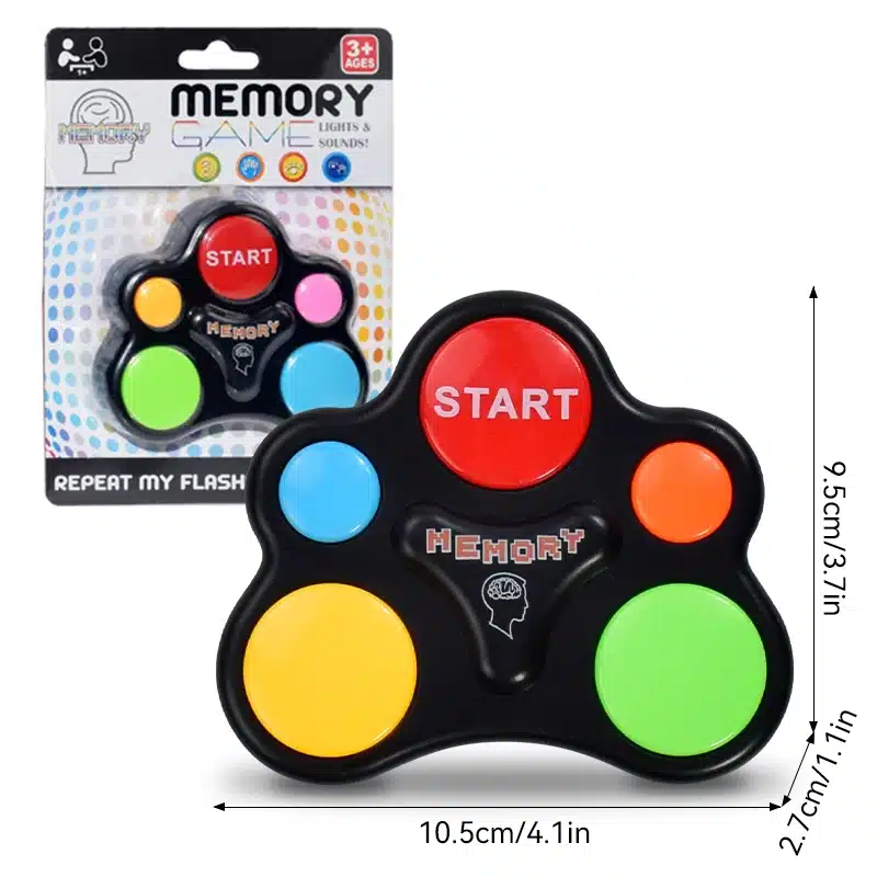 Children's Memory Game Machine LED Light Sound Effect Multi-Person Interactive Toys Training Hand-Eye Coordination Game Machine - 画像 (7)