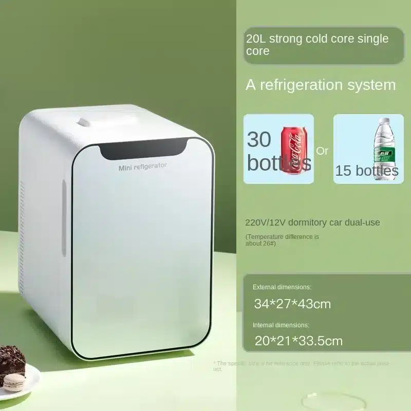 220V Mini Refrigerator Small Household Dormitory Car Mounted Refrigerator Mini Student Refrigeration Single Person Small C - 画像 (15)