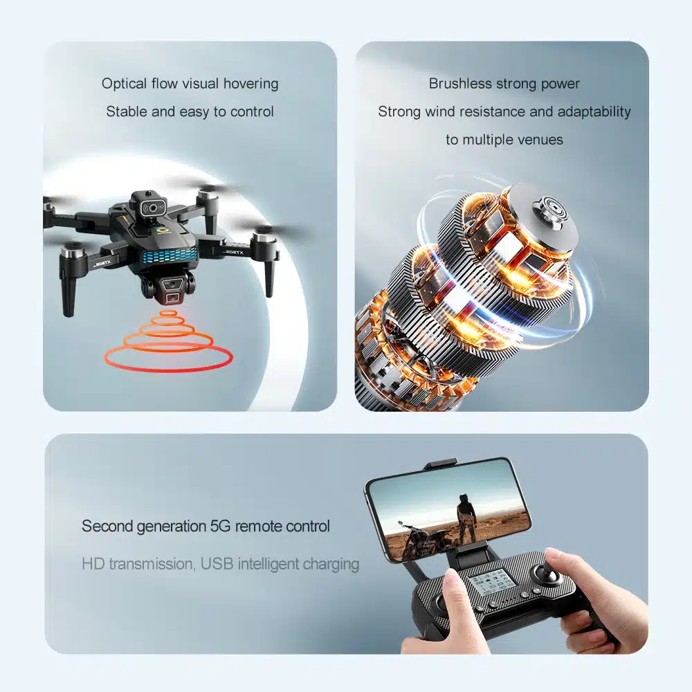 XT505 GPS 8K Camera Drone Brushless Motor Quadcopter Racing Drones 1.2Km 20Mins Follow Optical Flow Positioning Helicopter Toys - 画像 (3)
