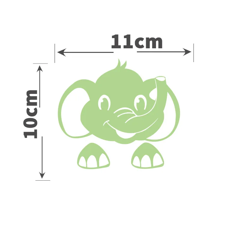 Green Fluorescent Fairy Moon Stars Kid Home Hint Decoration Toys Luminous Paint Cartoon Switch Wall Sticker Glow In The Dark Cat - 画像 (17)