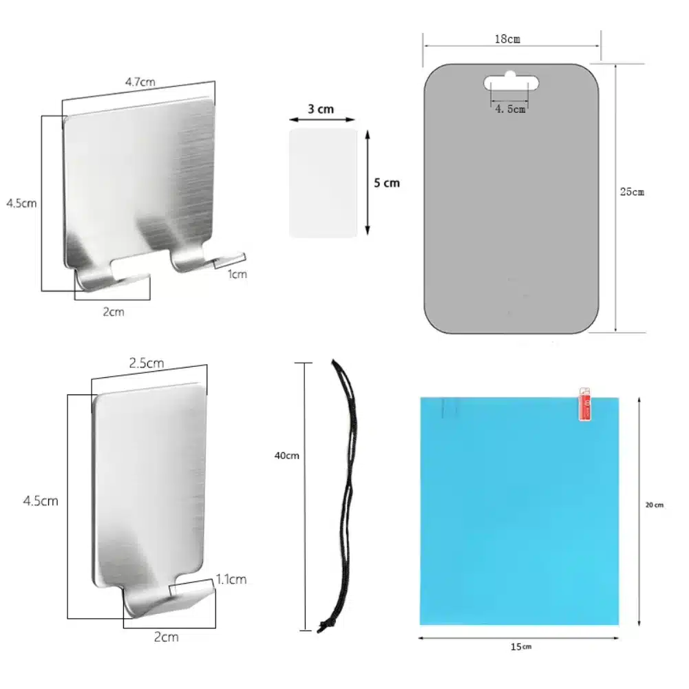 Big Size Acrylic Anti Fog Mirror Bathroom Tools Shower Shaving Washroom Accessories Fogless Fog Free Travel Mirror Unbreakable - 画像 (4)