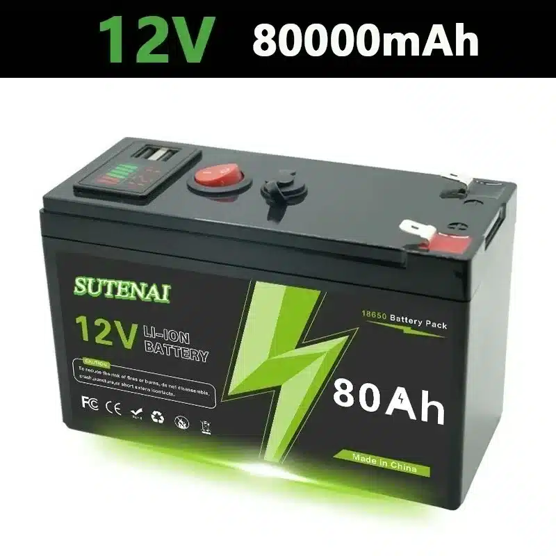 12V Lithium Battery 150Ah LiFePO4 4000+ Deep Cycles Built-in BMS,10-Year Lifetime,for UPS, Kayak Fish Finder, Solar Panel,Radio - 画像 (9)