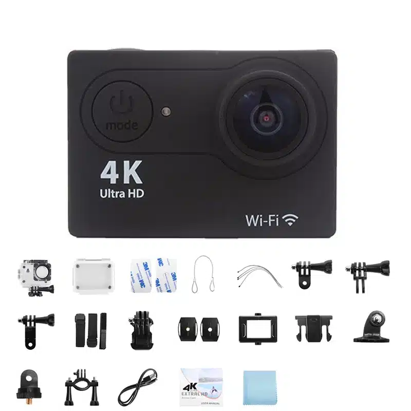 Ultra HD 4K Action Camera 1080P/30FPS 2.0 inch Screen WiFi Remote Control Mini Cameras Waterproof DV Helmet Go Sport Camera Pro - 画像 (10)