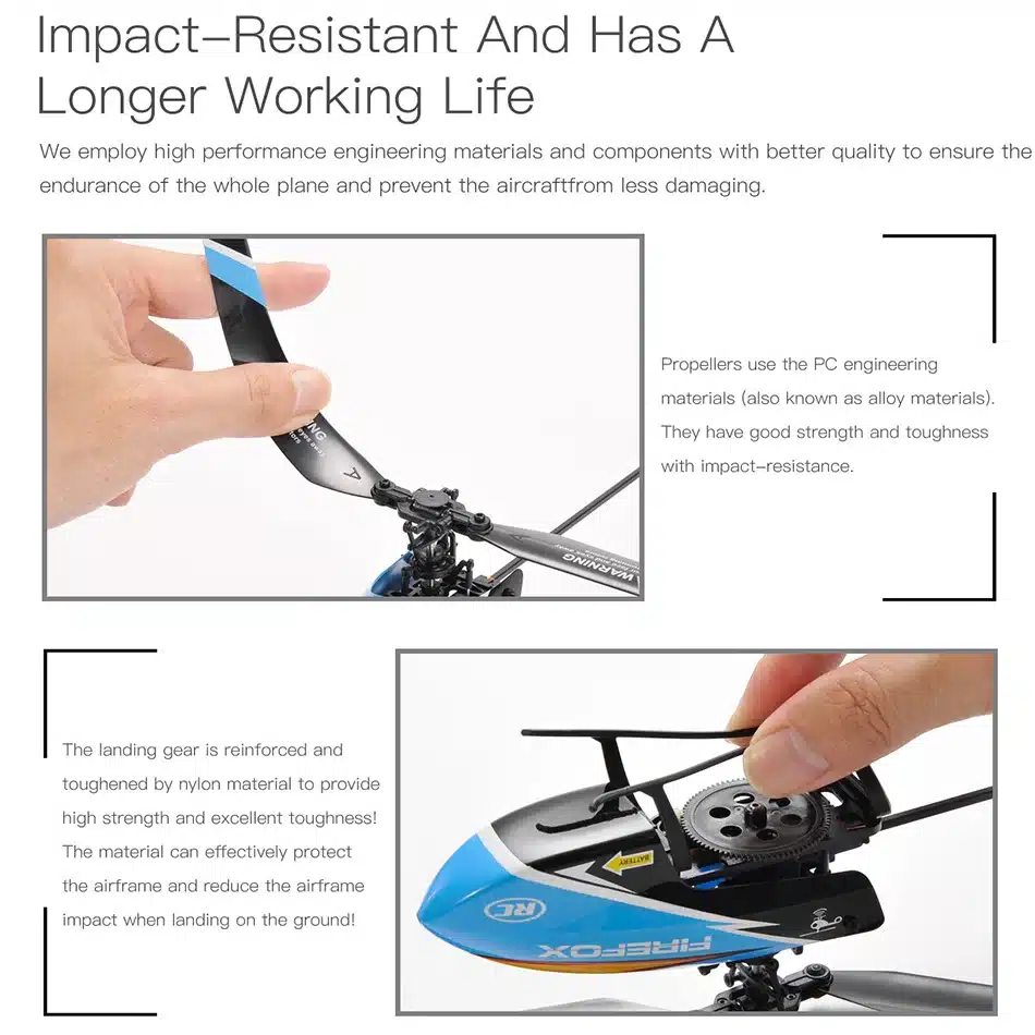 Beginner RTF Automatic Stable RC Helicopter 2.4G 4 Channel Single Propeller Without Aileron E129 C129 Durable Long Flight Time - 画像 (3)