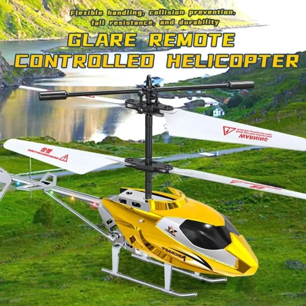 RC Helicopter 3.5CH 2.5CH Remote Control Airplane USB Charging Fall Resistant Collision Wireless Aircraft Children's Day Gifts - 画像 (2)