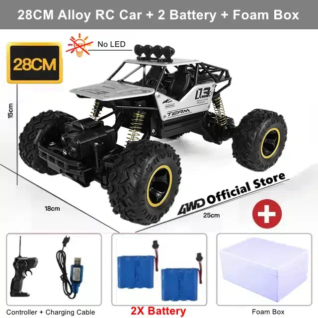 4WD Remote Control Car With Led Lights Radio RC Buggy Off-Road Drift Trucks RTR Vehicle Gifts Toys for Children Boys Kids Adults - 画像 (18)