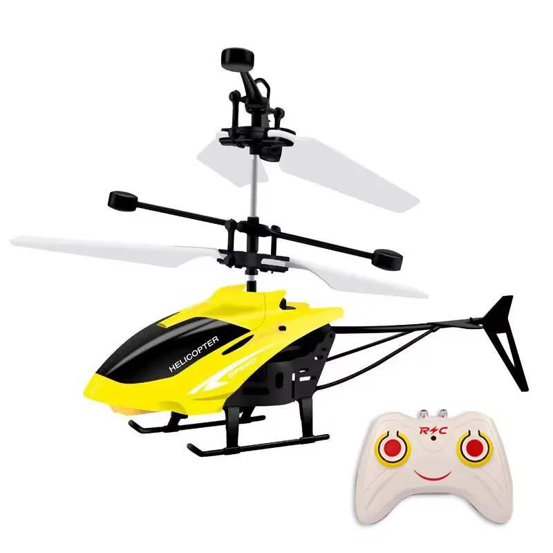 Remote Control Airplane Helicopter Flying Mini Interaction Airplane Gesture Sensing Children Flashing Light Aircraft Kids Toy - 画像 (16)