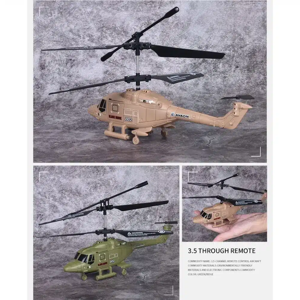 RC Helicopter 2.5CH Anti-Jamming System One Key Take Off Fall Resistance Remote Control Airplane Toys - 画像 (5)