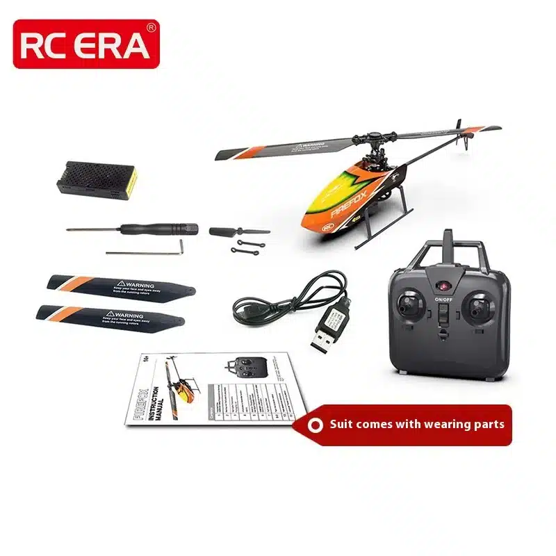 Helicopter Novice White Entry Machine Rc Era Remote Control Helicopter C129 Single Propeller Aileron-Free Boy Holiday Gift - 画像 (8)